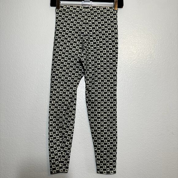 Vintage LA Movers Co-ord Set 80s Bodysuit Pants Paisley Pattern Green White S - Picture 9 of 9